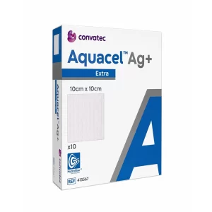 Convatec AQUACEL Ag Gümüşlü Hydrofiber Yara Örtüsü – 10 x 10 cm ve 15 x 15 cm