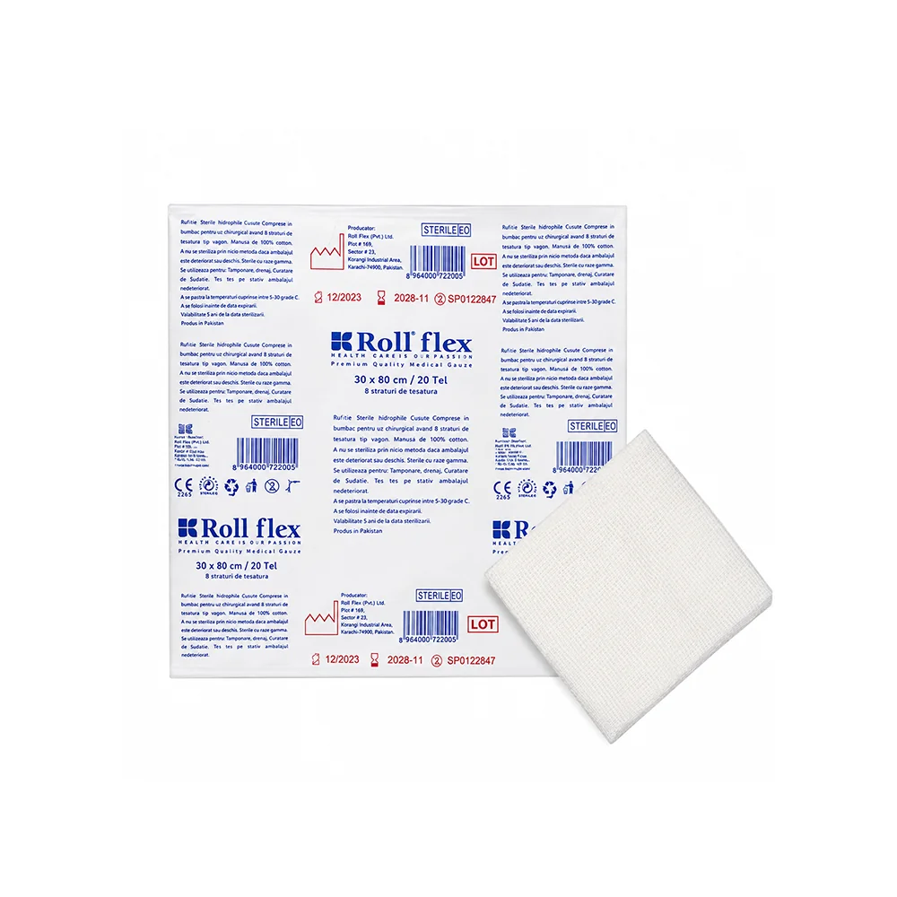 Roll Flex Steril Gaz Kompres Spanç 30 x 80 cm